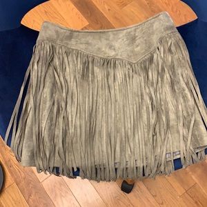 Mumu brown tassel skirt